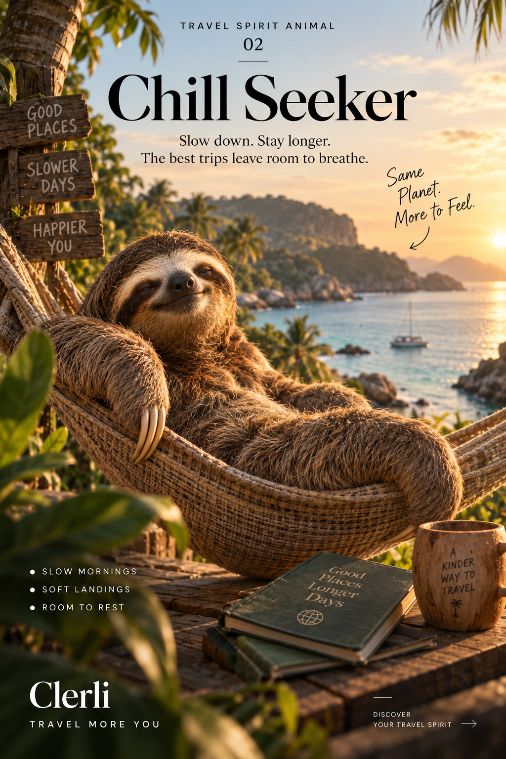 Chill Seeker Sloth Travel Spirit